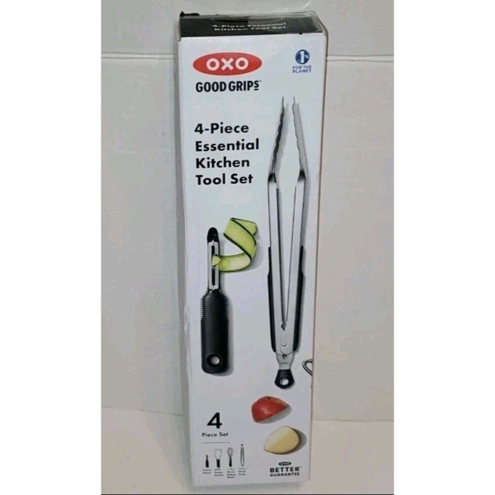 OXO Good Grips NIB  4-Piece Essential Kitchen Tool Set. NEW SEALED